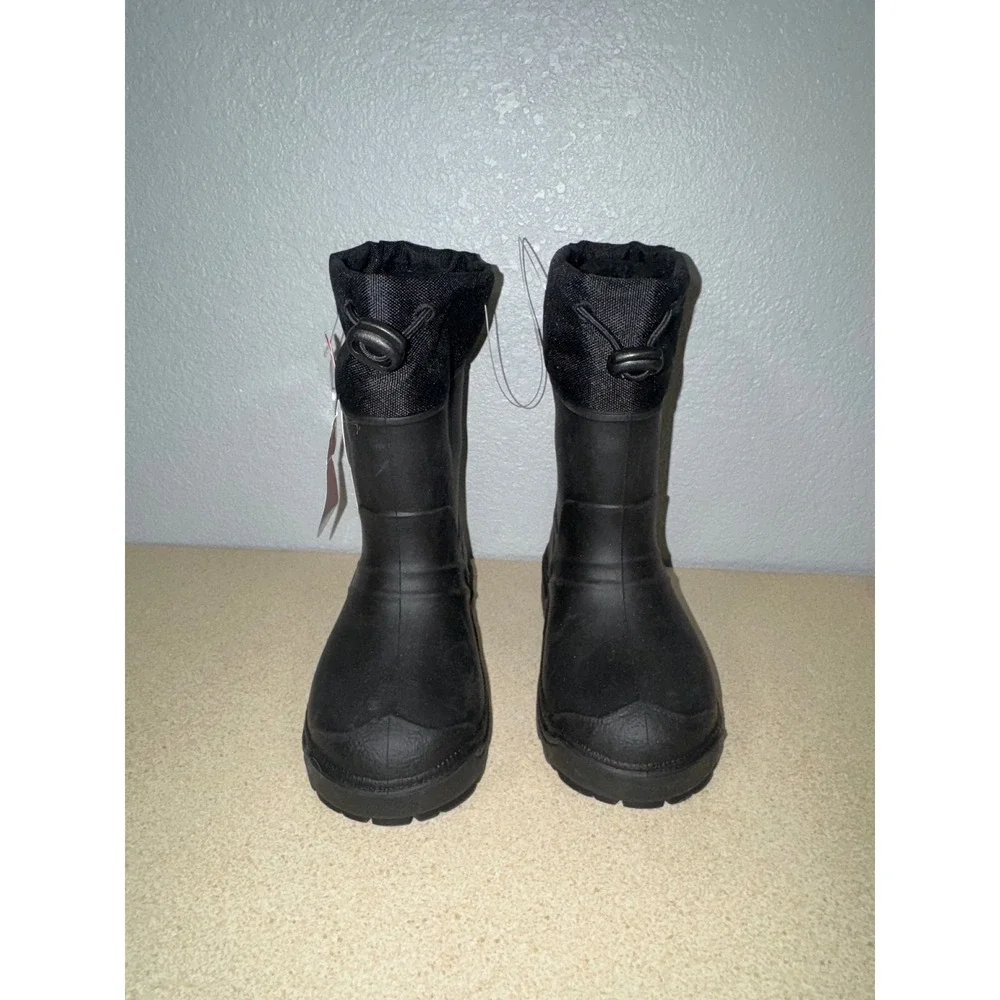Wonder Nation Kids Black‎ Waterproof Winter Boots Temperature -25 Size 7